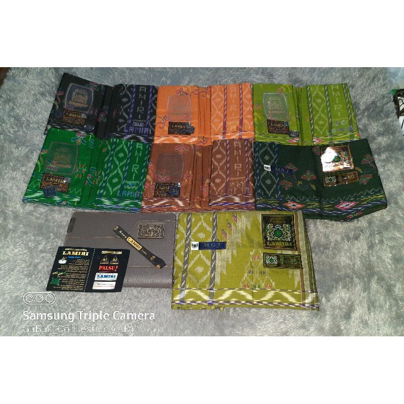 Sarung Lamiri OriginaL 100% FULL Sutra Motif Kembang AsLi Pabrik