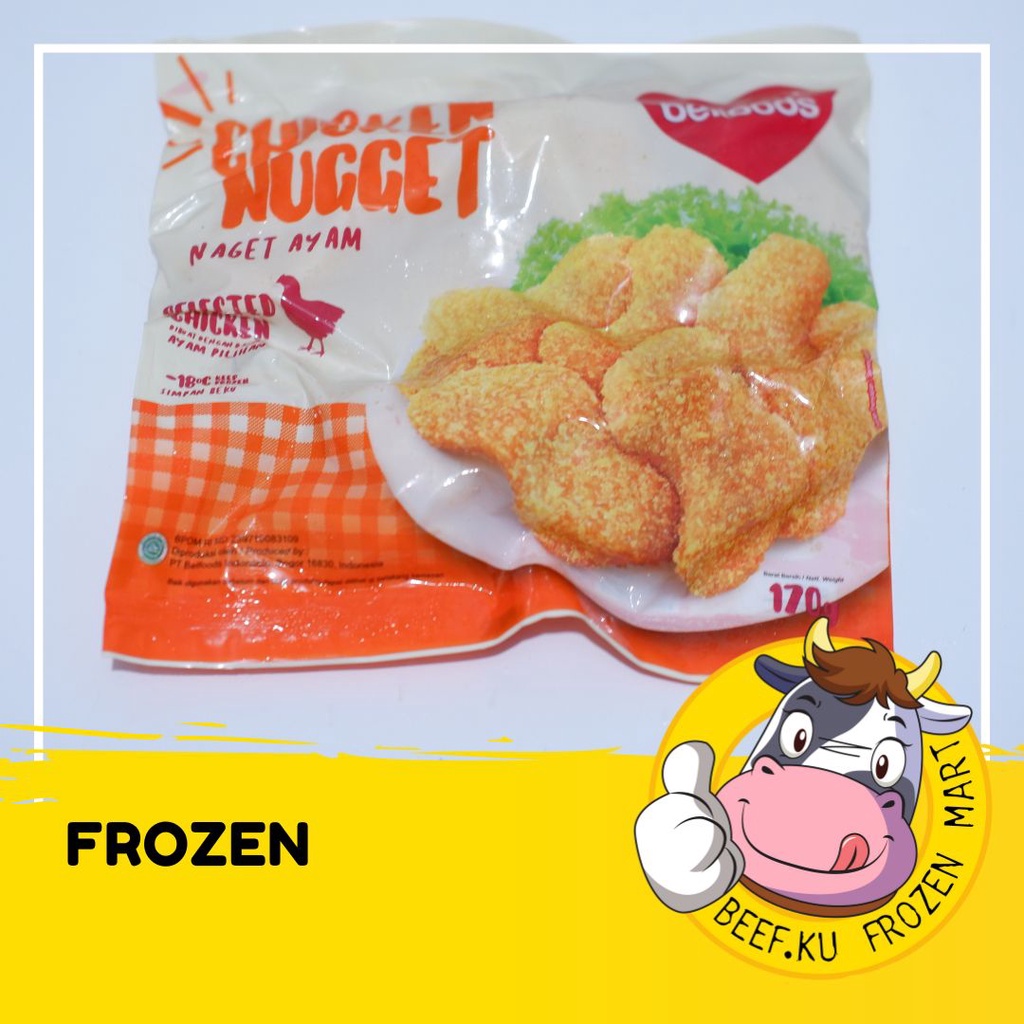 

Belfood - Nugget Ayam 170GR Frozen Food Nugget Food Halal & Higenis