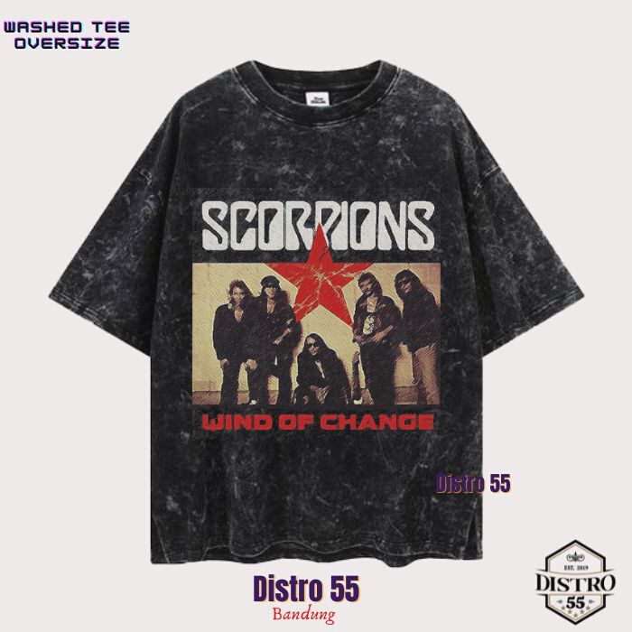 KAOS BAND SCORPIONS T-SHIRT VINTAGE (UNISEX TEE) / TSHIRT BAND SCORPIONS