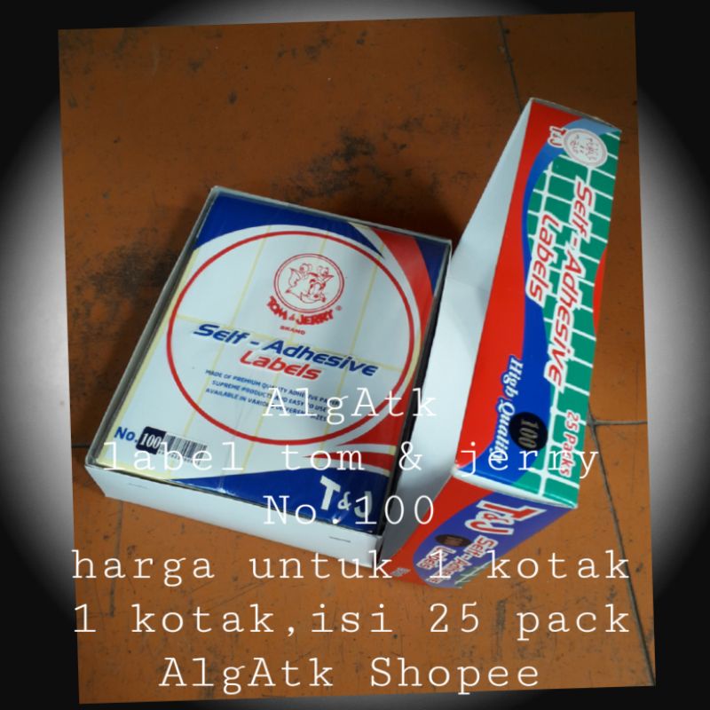 

Label tom&jerry No.100 harga 1 kotak