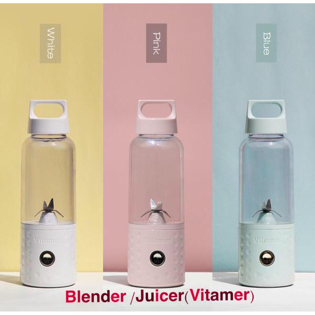 VITAMER 500ml/350ml / Juicer 400ml Blender Juicer Wireless Portable GARANSI SHOPEE ORIGINAL Makassar not GM bear abeni