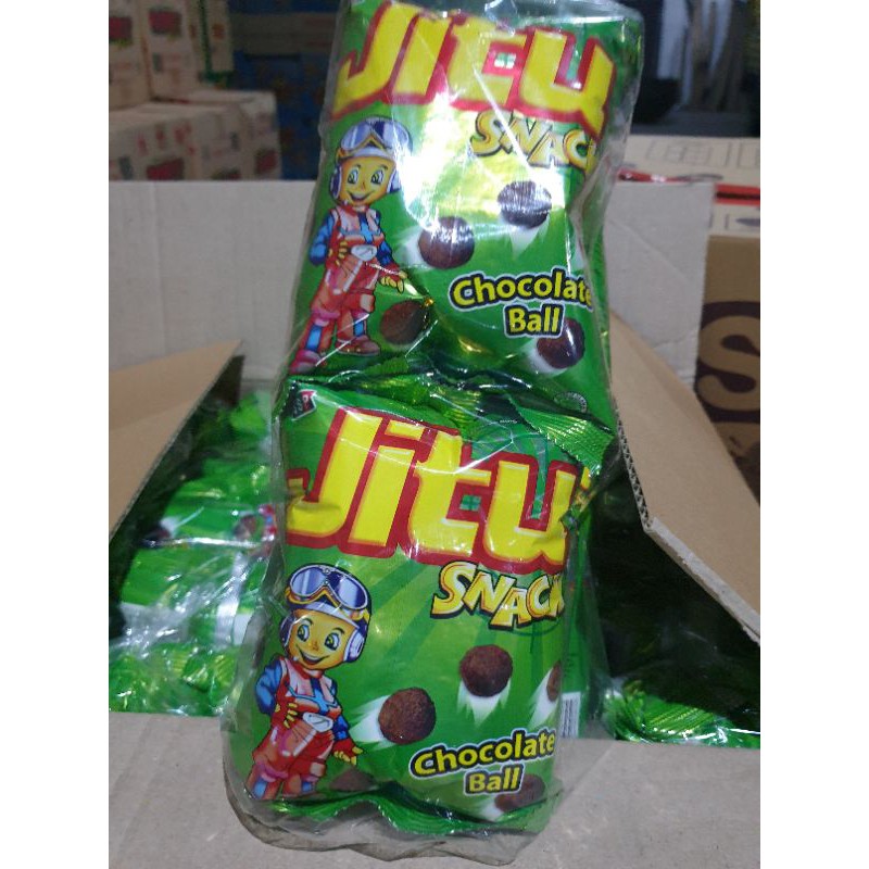 

Jitu Snack Chocolate Ball 1pack isi 10 bungkus @18gr