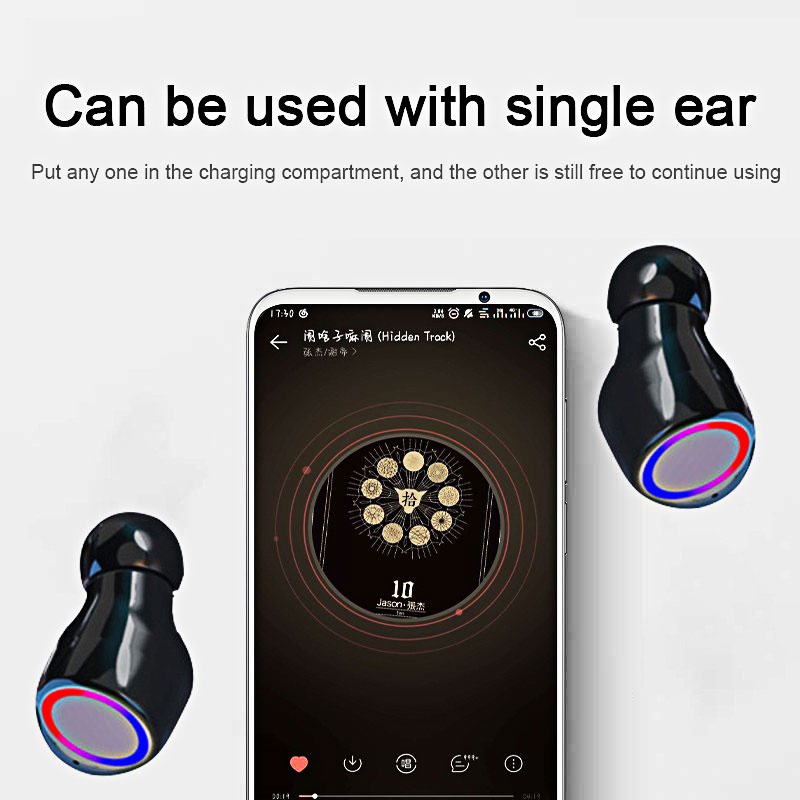 (COD) M12 Headset Bluetooth TWS Full Bass 3500mah Power Bank Dengan Senter with Mic Wireless Earphone Headphones 9D Bass Stereo Handset Water Proof Earbud V5.2 Henset Handset Heandset Hedset Hetset