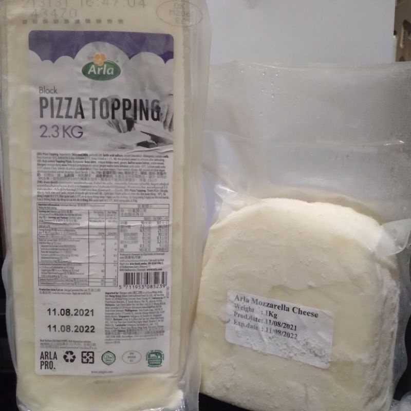 

Arla Mozzarella Cheese block 1kg (Repack)/Zayco Archiz Keju Mozarella