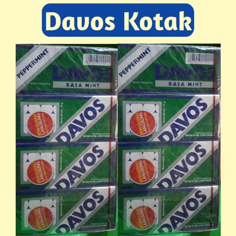 

1 Pack Davos Rasa Mint Peppermint Kembang Gula keras Berhadiah langsung bila beruntung