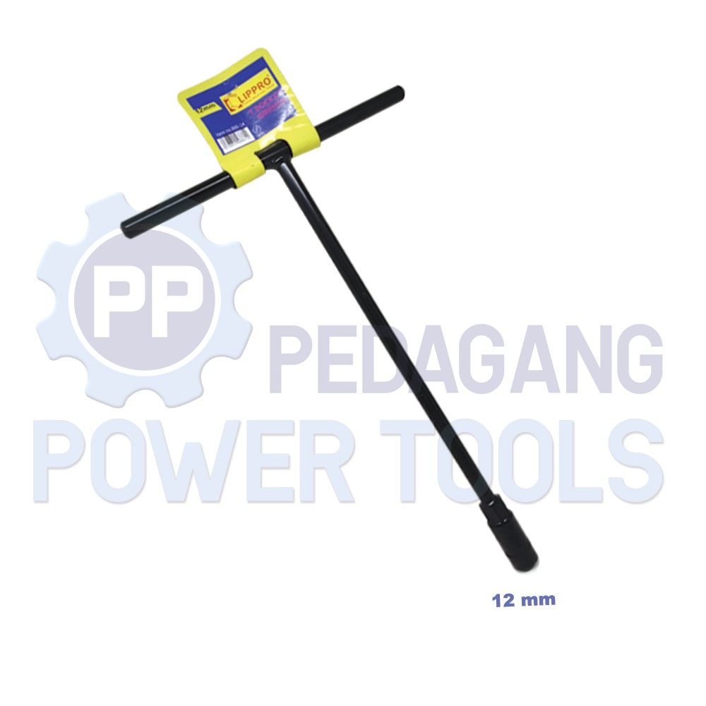 LIPPRO KUNCI T SOCKET 12 MM / KUNCI SOK T / KUNCI T SOCK 886-12