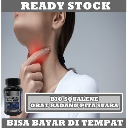 Obat Radang Pita Suara -  Radang Tenggorokan - Sakit Saat Menelan - Amandel - Tenggorokan Kering Untuk Dewasa dan Anak Sembuh Dengan Bio Squalene 100% Multikhasiat Herbal Alami BPOM