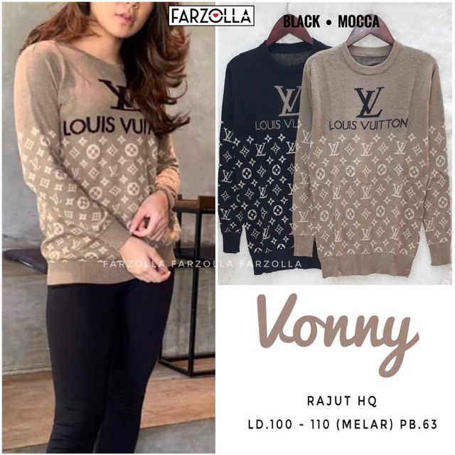LV VONNY TOP RAJUT BLOUSE ORIGINAL FARZOLLA