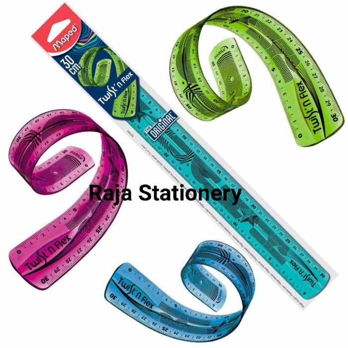 

Maped Ruler Twist n Flex 30cm / Penggaris Maped Twist&Flex 30cm Eco