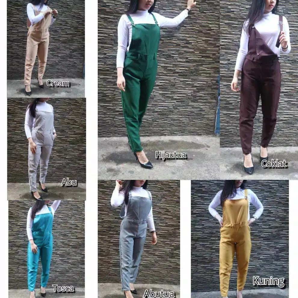 OVERALL LOLY / CELANA TEMI KODOK / JUMSUIT AKAZA