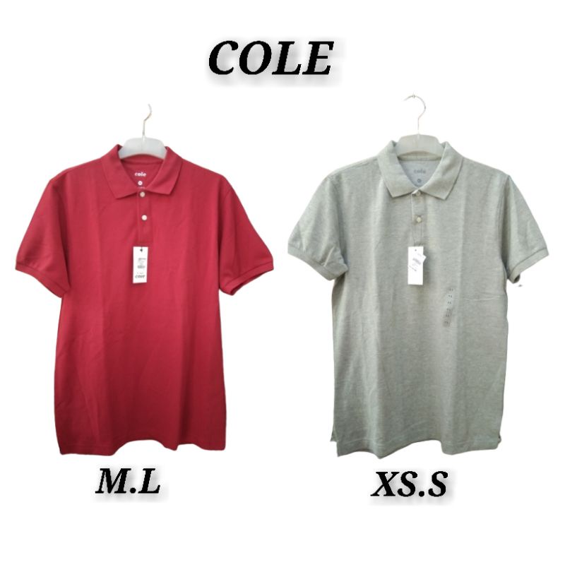 Kaos Kerah Cole Original Size XS.S.M.L