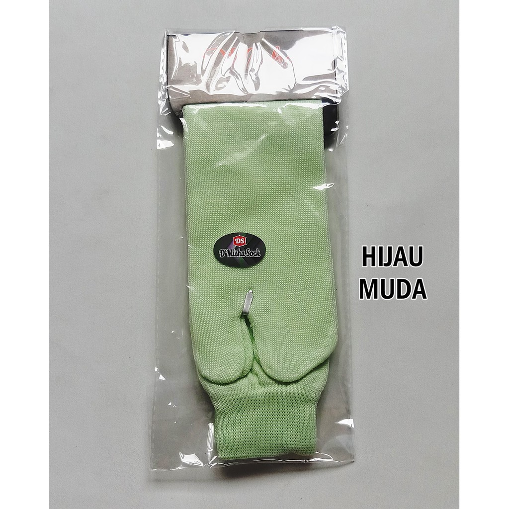 Kaos Kaki Jempol Muslimah Polos Banyak Warna-Hijau Muda