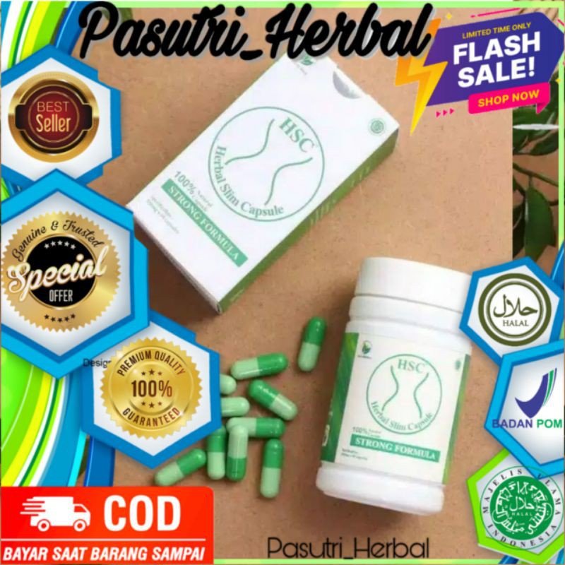 HSC herbal slim capsule Asli HSC pelangsing herbal HSC pelangsing tubuh Herbal Original