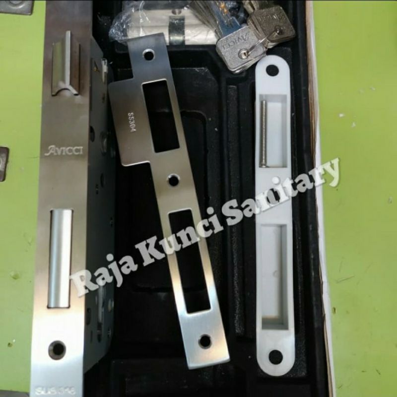 Lockcase Lidah Avicci 40mm Stainless SUS 316 + Cylinder 60mm/Body Pelor Stainless SUS 316