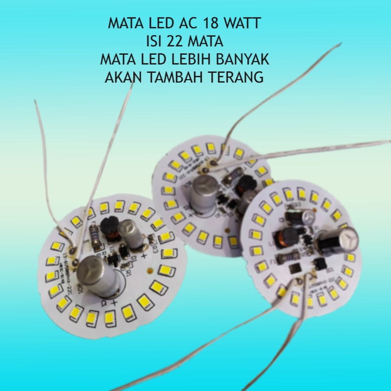 Rumah tempat pcb mesin board papan mata chep lampu led bulb ac 18 watt listrik baru second terang mu