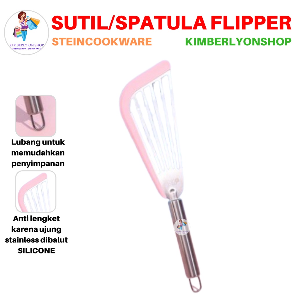 Sutil Spatula Pembalik Flipper Stainless Steel Steincookware