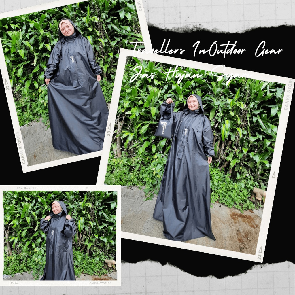 Travellers Jas Hujan Wanita Gamis