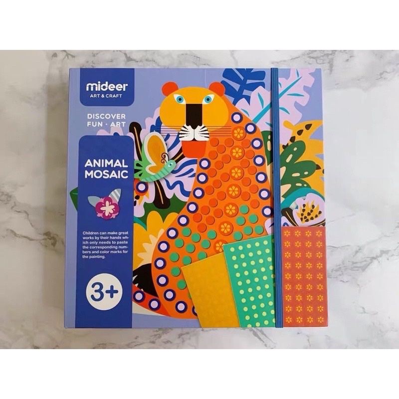 mideer fun art animal mosaic prakarya anak mainan edukasi anak