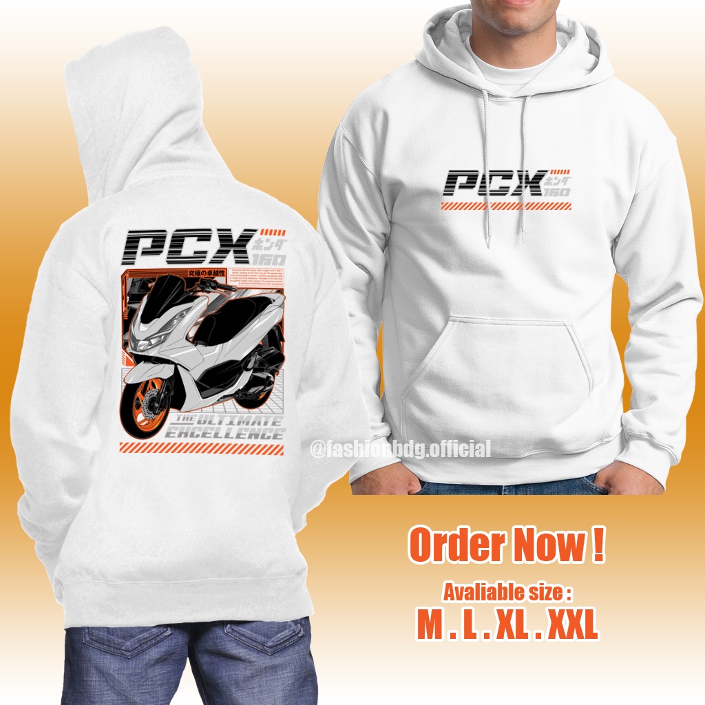 Jaket Honda PCX Sweater Hoodie Distro Keren | Hoodie Cowok | Hoodie Terbaru 2023