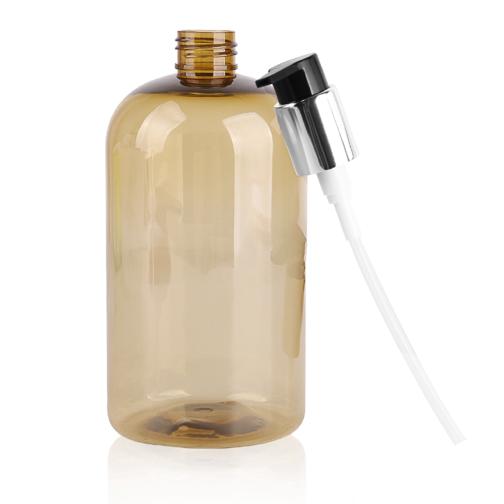 500ml Refillable Plastic Lotion Dispenser Empty Pump Bottle for Shampoo and Conditioner Dispenser