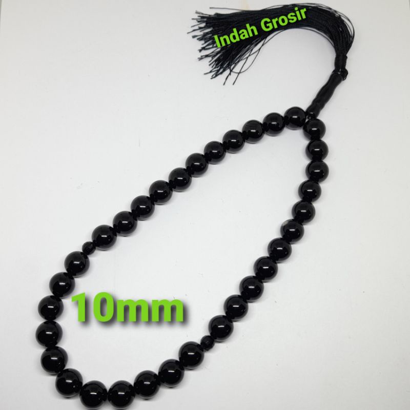 TASBIH 10MM BATU BLACK ONIX 33BUTIR