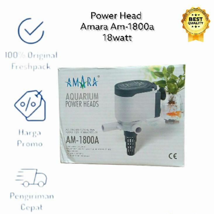 AMARA AM 1800A POWER HEAD POMPA CELUP AQUARIUM AMARA AM-1800A