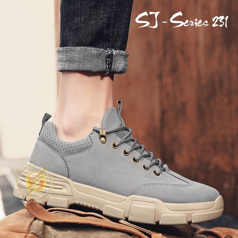 [NOOS] Sepatu Pria Import Kualitas Super Premium SJ Series 230 - CREAM