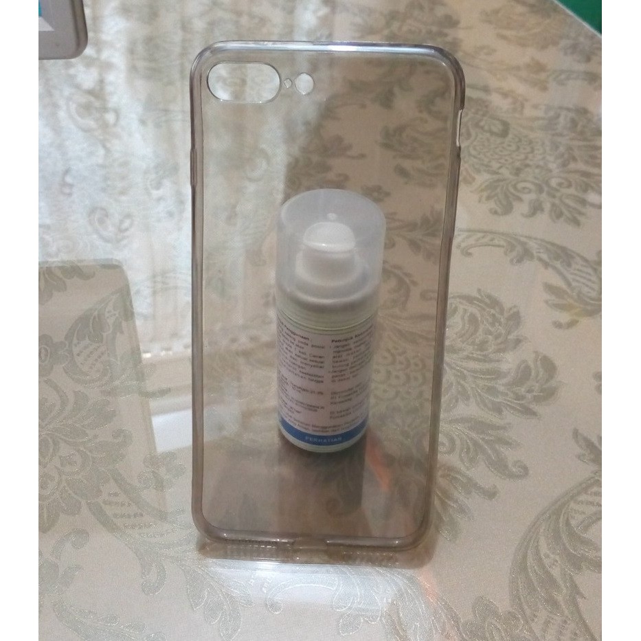 TRANSPARENT TPU CASE IPHONE 7 PLUS BLACK