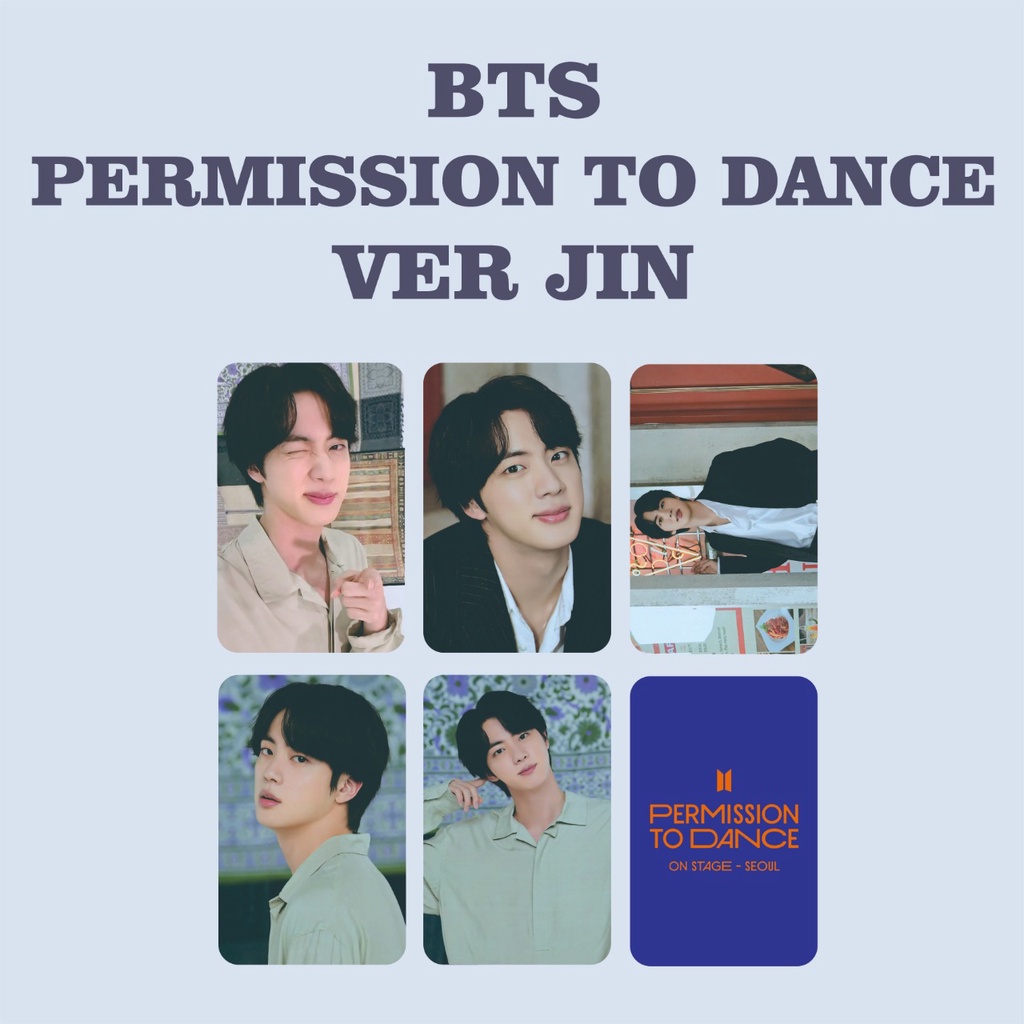 PHOTOCARD BTS PERMISSION TO DANCE MPC JUNGKOOK V JIMIN JHOPE SUGA JIN RM