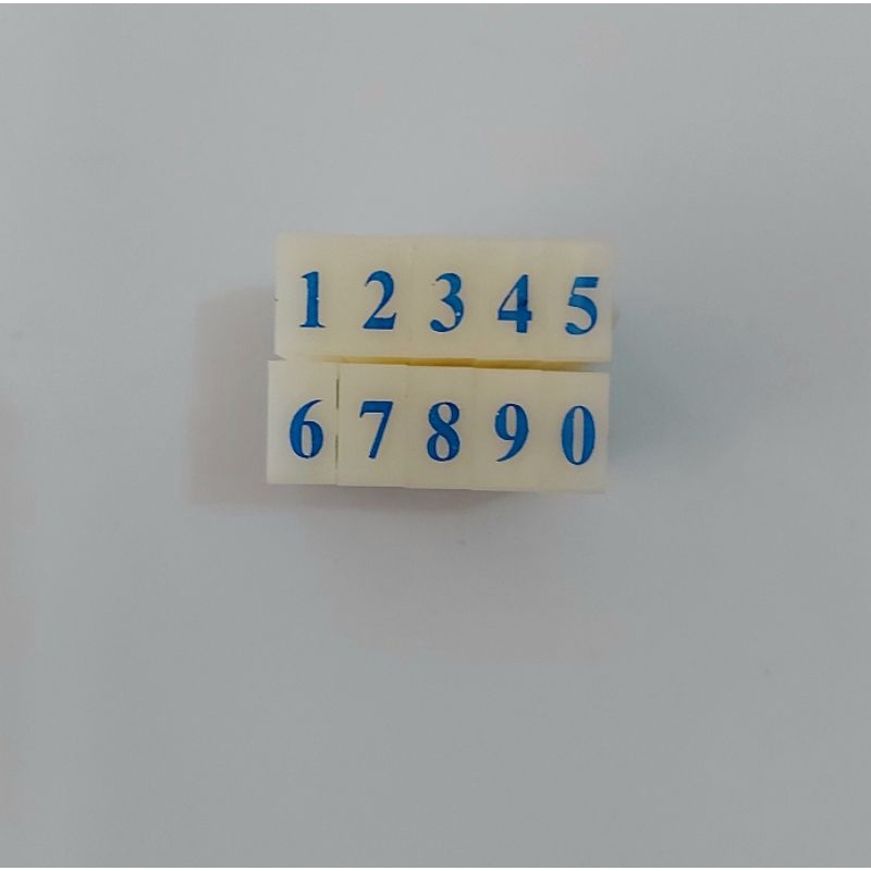 

HJK Stempel Angka Rakitan (S5) Stempel Number Rakitan (10 Digit) Stempel Karet Motif Angka Bongkar