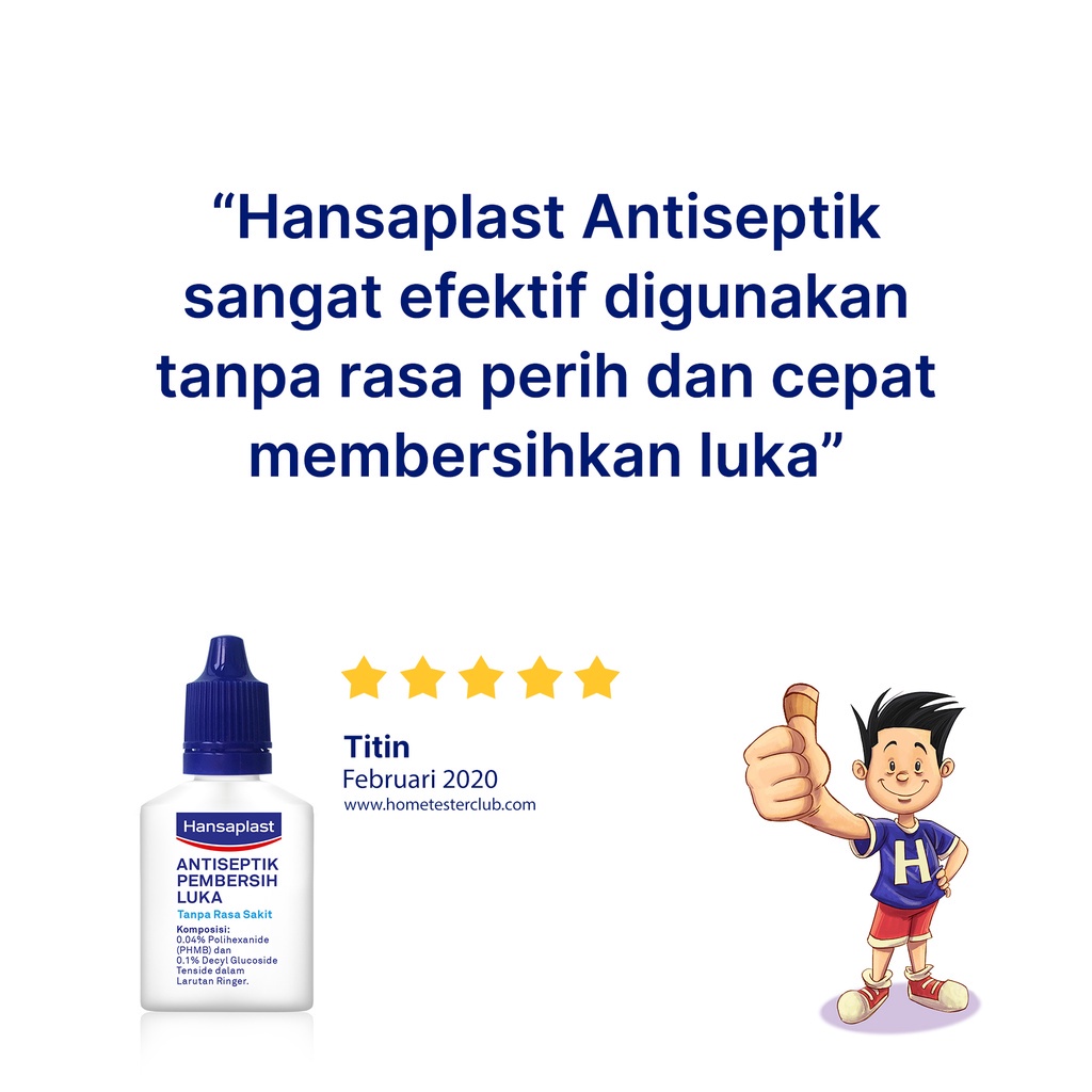 BELI 3 GRATIS 1 Hansaplast Antiseptik Tetes - Pembersih Luka Tanpa Rasa Perih