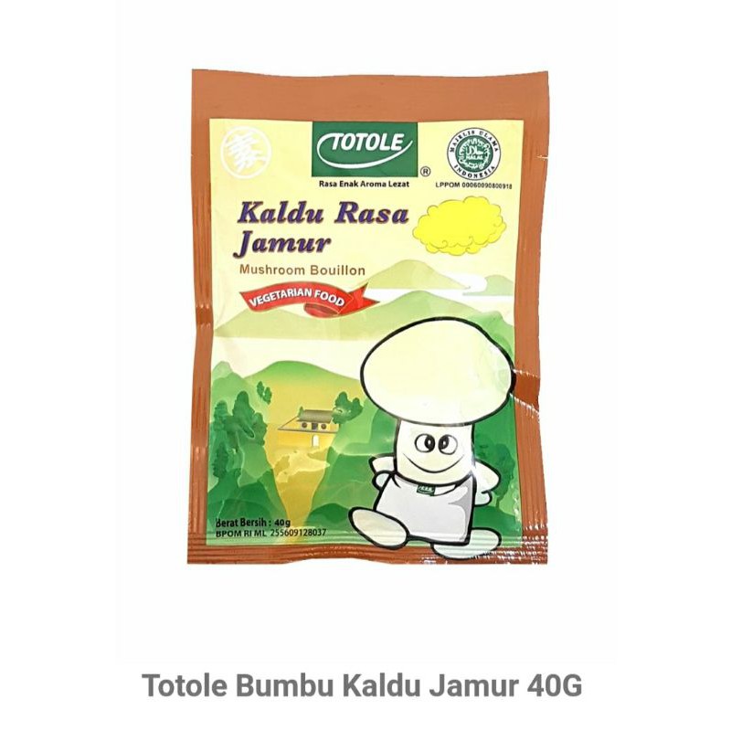 

TOTOLE KLALDU JAMUR PENGGANTI MICIN 40G
