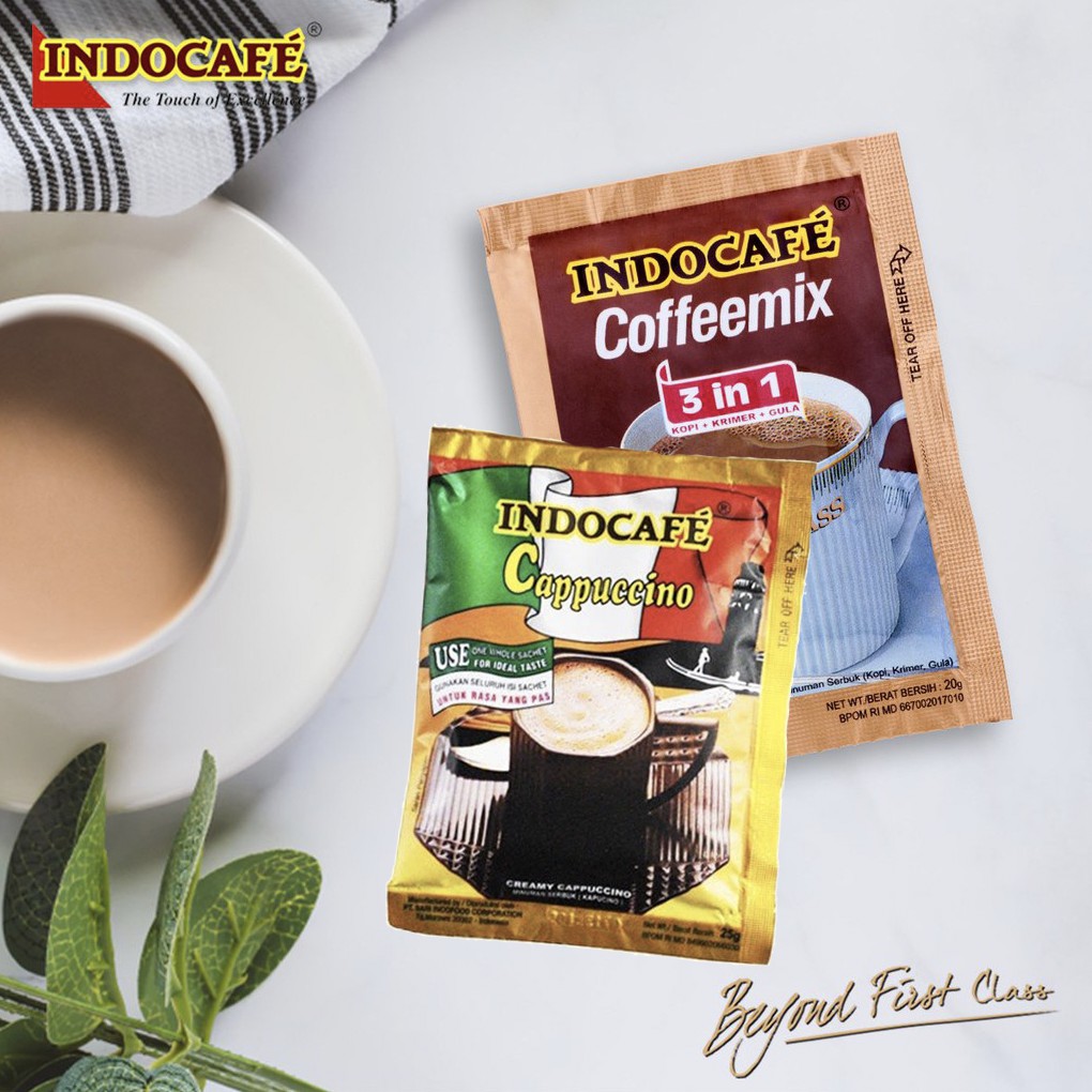 Jual Kopi Indocafe (Coffeemix 3in1)/ (Cappucino) 5 sachet / Box