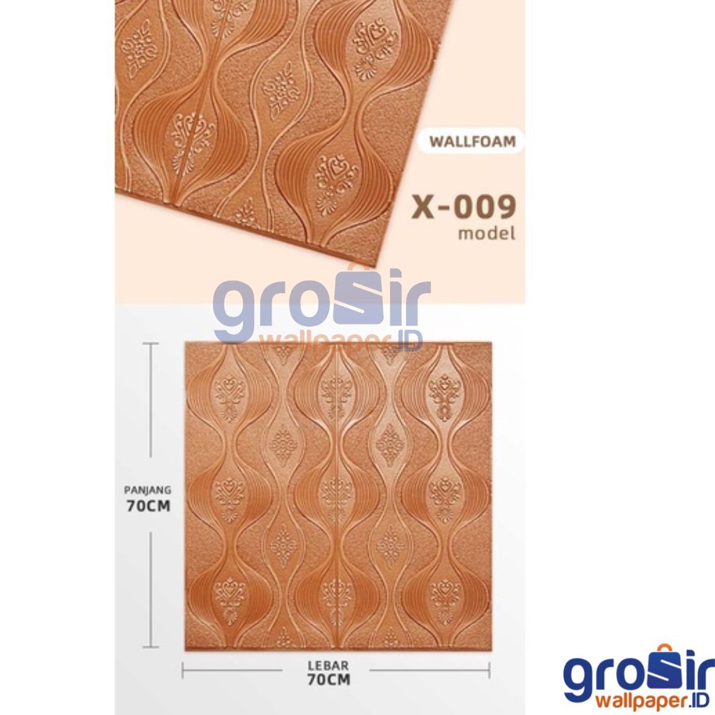 (COD) PROMO!! TERMURAH Wallpaper Wallfoam 3D Dinding Ruang tamu Kamar Tidur High Quality Premium / Wallfoam Wallpaper 3D  XPE PE Embossed Kualitas Terbaik dan Termurah