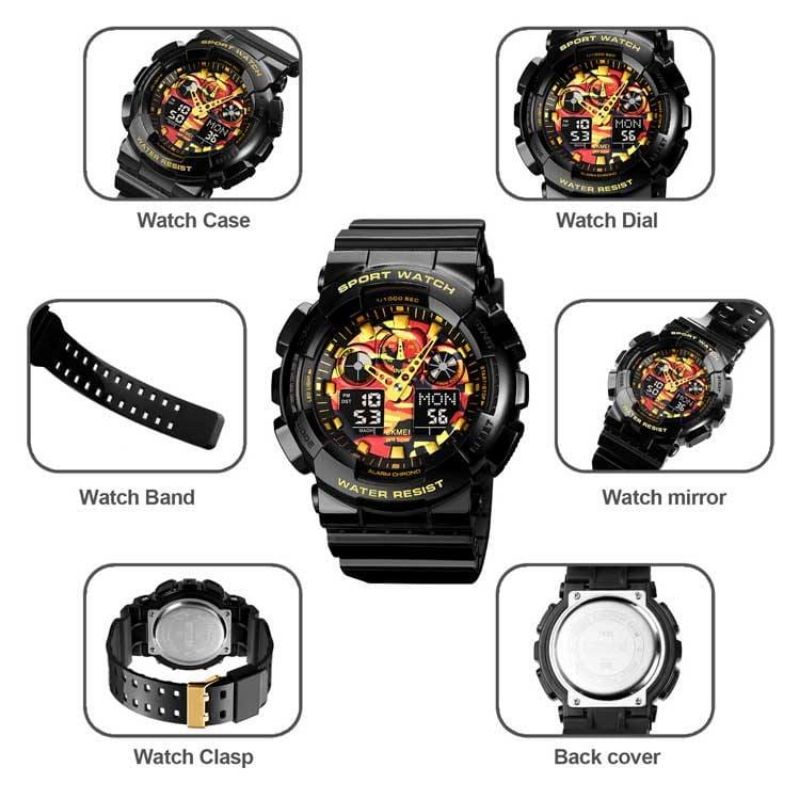 BIG SALE SKMEI 1832 Jam Tangan Pria Wanita Digital Analog Anti Air