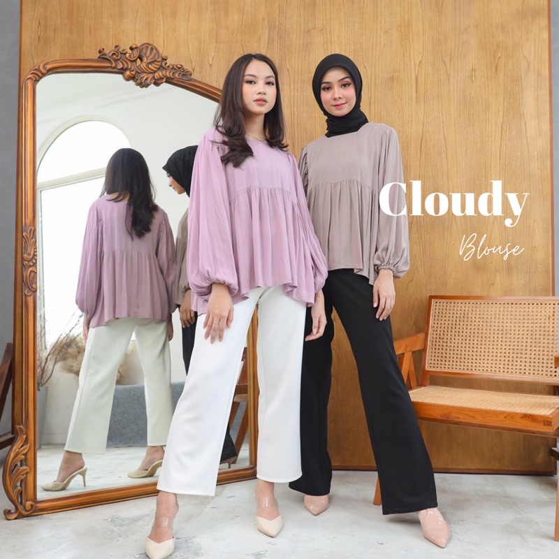 Debora Blouse Rayon Crinkle Cloudy Blouse Katun Rayon Crinkle Vivian Blouse