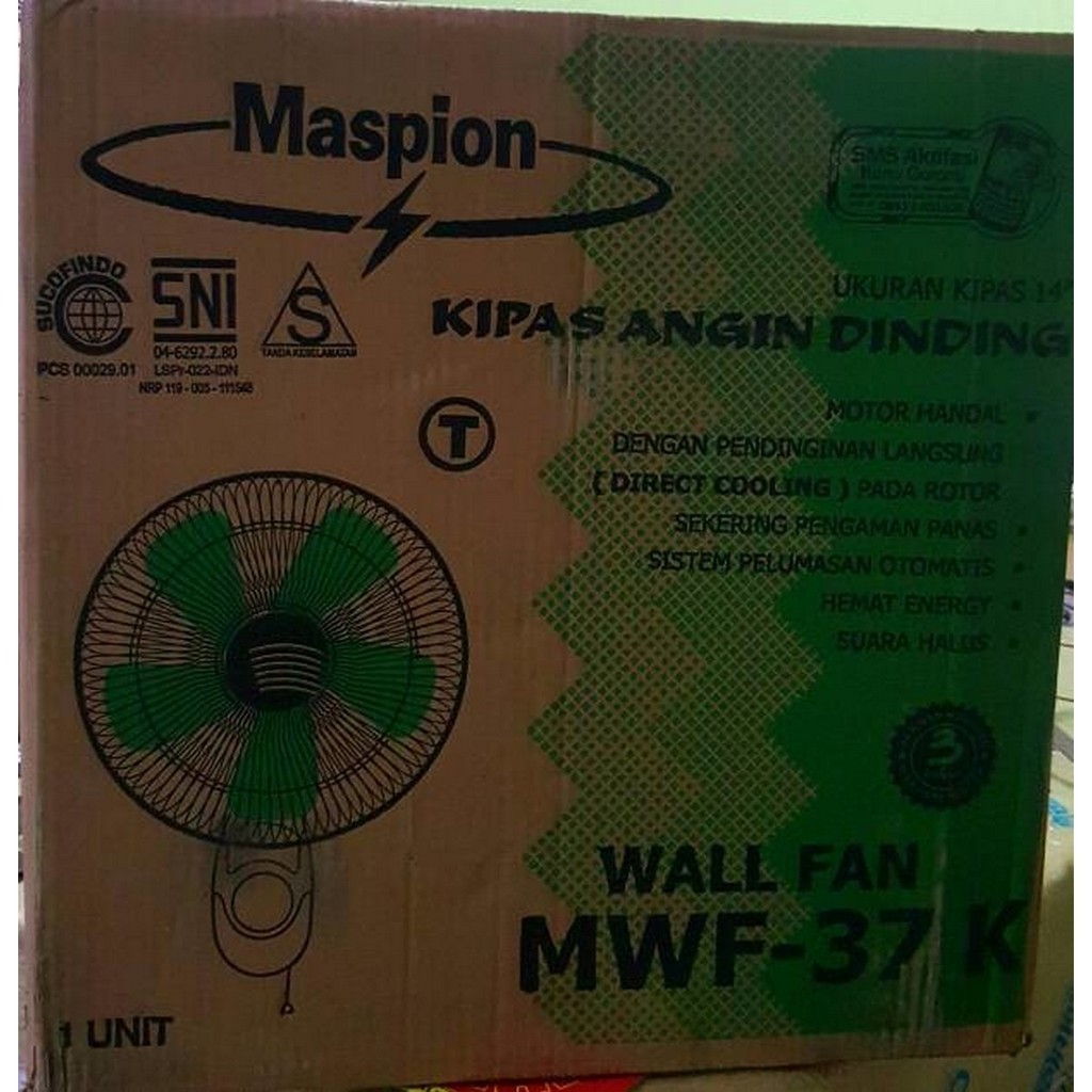 Wallfan Listrik 14 inch Maspion MWF 37 K