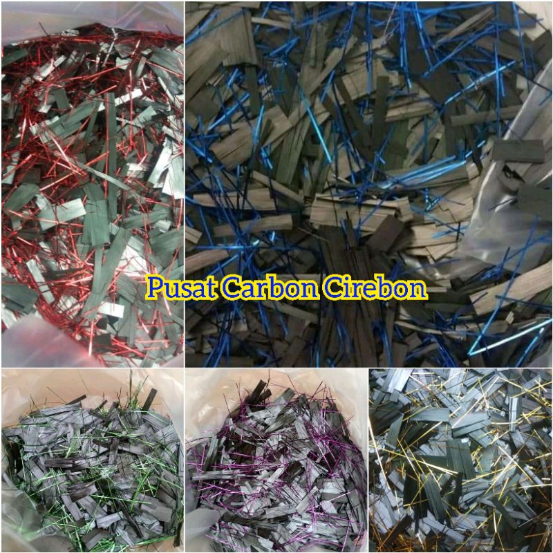 Serat Metalik Warna Carbon/Karbon Forged
