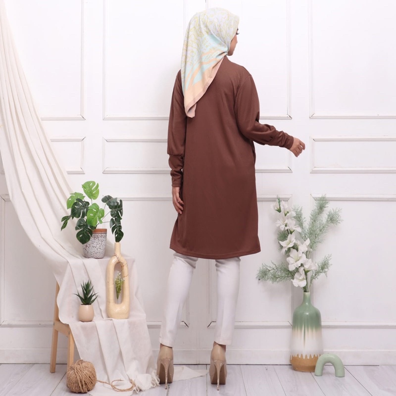 FLASH SALE VIA TUNIK - TUNIK KANCING BUSUI TUNIK KNIT PREMIUM