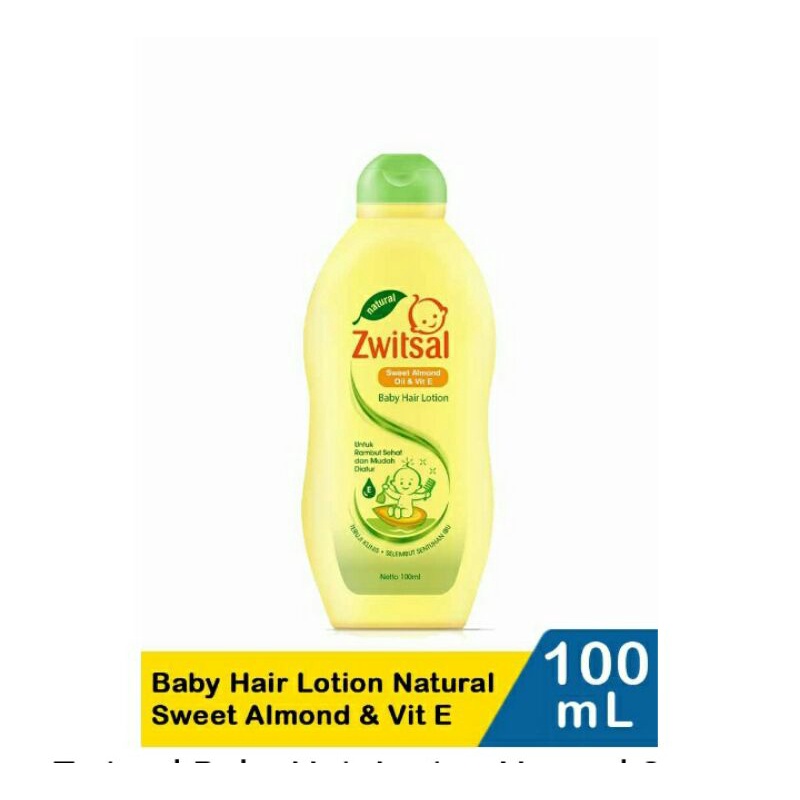 Zwitsal Baby Hair Lotion Natural SweetAlmond &amp;Vit E 100mL