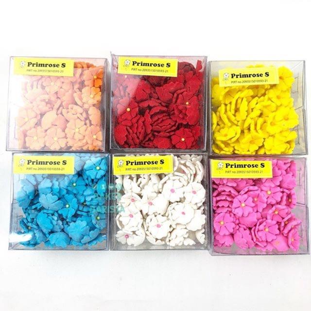 

Ready Gumpaste bunga primrose S / hiasan kue bunga / cake topper Kualitas Terjamin