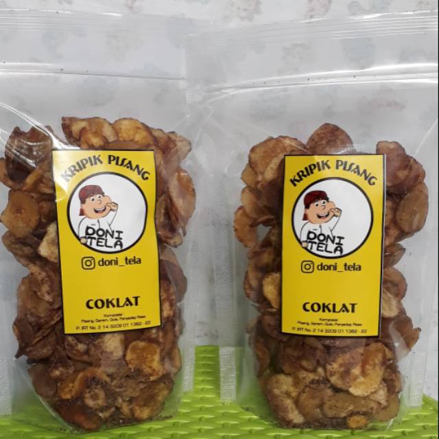 

Keripik pisang rasa coklat isi 200gr