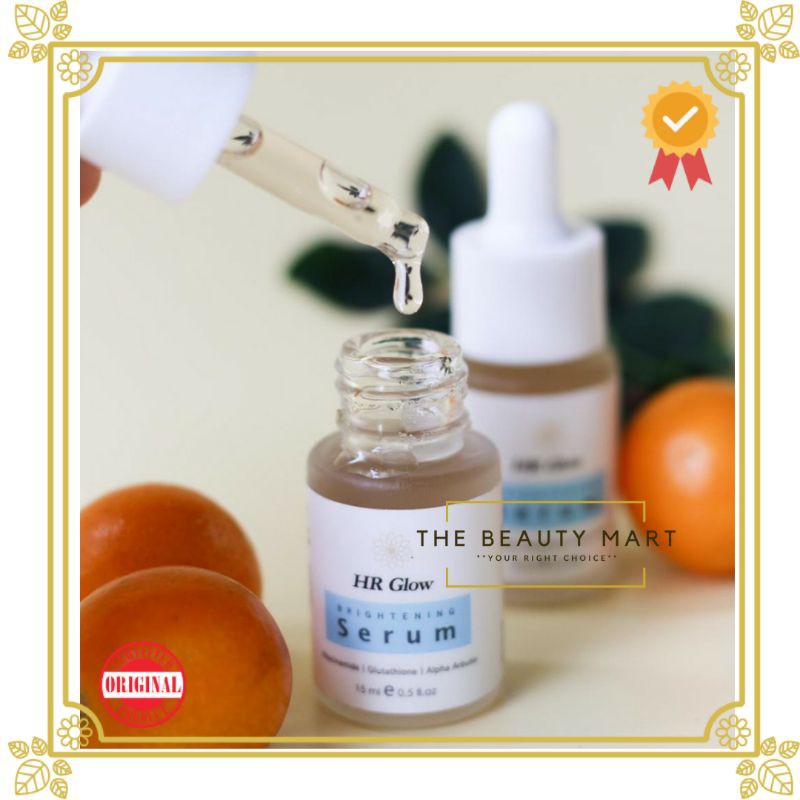 HR GLOW Serum Brightening Glutathione + niacinamide | serum wajah/serum glowing 15ml