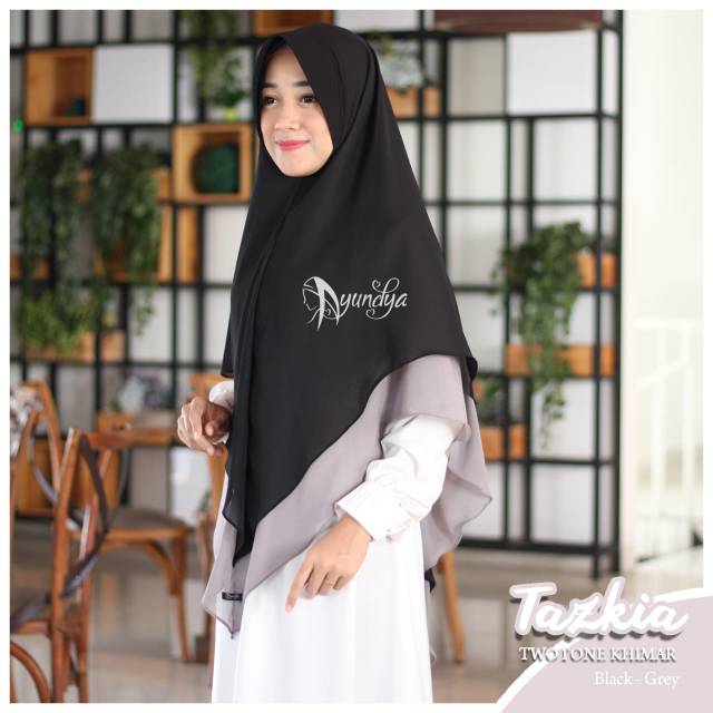 KHIMAR TAZKIA 3 TWOTONE ||  AYUNDYA