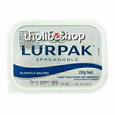 

butter lurpak spreadable slightly salted kemasan 250gr