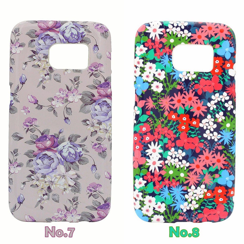 Soft Case Fancy Samsung Galaxy S7 G930 Aru Original Motif Bunga