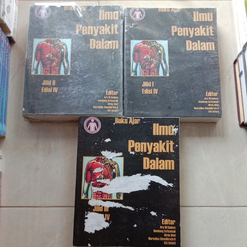 Jual Buku Ajar Ilmu Penyakit Dalam Jilid 1,2,3 Edisi 4/IV - Universitas ...