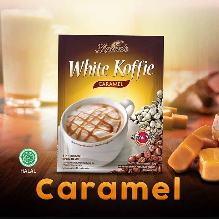 

GPM || SEDUHAN KOPI WHITE KOFFIE RASA CARAMEL 10 PC