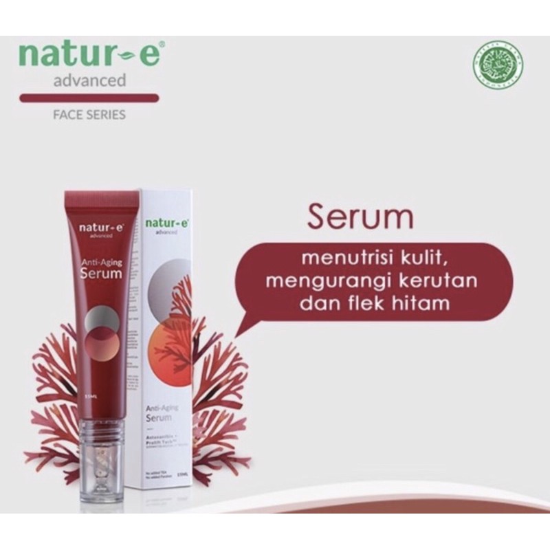 Natur E advanced anti aging serum 15 ml ( serum mencegah penuaan dini )