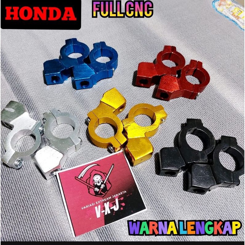 Dudukan / Breket Spion Kleman Spion Cnc universal Honda